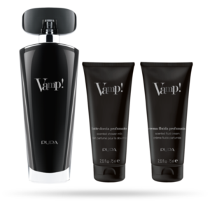 PUPA - Vamp! Eau de Parfum Black 100ml + Vamp! Latte Doccia 75ml + Vamp! Crema 75ml